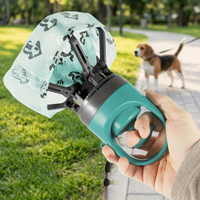 Ramasse-crottes pour chien réutilisable, écologique, simple, durable, portable, avec distributeur de sacs, clip en plastique, nettoyeur pour la promenade, accessoires pour animaux de compagnie