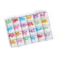 BIN 2022 3D fait à la main acrylique fleurs Nail Art breloques pour ongles arrivées Kawaii résine nouveau 6mm pierre plastique bijoux brillant plastique