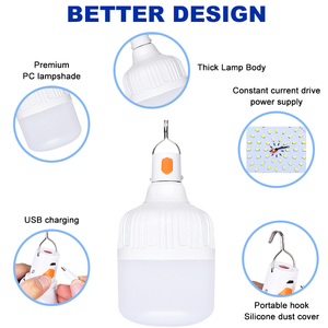 Lámpara LED de Emergencia <span class=keywords><strong>Recargable</strong></span> por USB, Portátil, Resistente al Agua, con Batería de Respaldo, para Colgar - Product Image 2