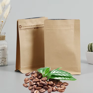 Kantong Kopi dengan Ritsleting yang Dapat Ditutup Kembali, Tas Kemasan Biji Kopi, Kantong Penyimpanan Kedap Udara Tahan Air untuk Teh dan Kacang-kacangan. - Product Image 1