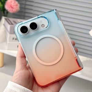 เคสโทรศัพท์มือถือแบบใสไล่เฉดสี ดีไซน์แม่เหล็ก สำหรับ iPhone 18 Ultra รองรับการชาร์จไร้สาย บางเฉียบ ผลิตจากวัสดุ PC แข็งแรง ทนทานต่อแรงกระแทก - Product Image 1
