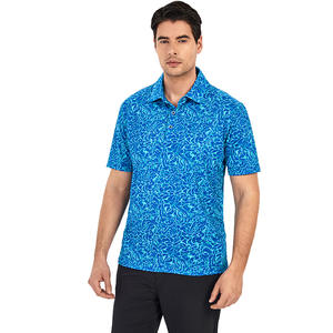 Polos à manches courtes tendance pour hommes, vêtements haut de gamme pour hommes d'affaires et vêtements décontractés, avec imprimés en soie de glace. - Product Image 3