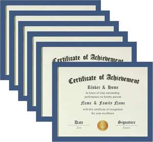 Cadre <span class=keywords><strong>photo</strong></span> en bois 8,5x11 <span class=keywords><strong>avec</strong></span> <span class=keywords><strong>verre</strong></span> trempé - Cadre d'affichage rose pour récompenses, diplômes et certificats d'enfants - Product Image 3