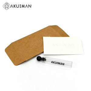 Flacon de parfum élégant en verre de 2 ml avec bouchon à bille noir, étiquette personnalisée, vente en gros, flacon échantillon en verre - Product Image 2