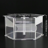 Support à gâteau créatif en acrylique avec cadre photo, séparateur de gâteau hexagonal DIY, outil de décoration de gâteau pour mariages et fêtes d'anniversaire