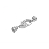 Nouvel Arrivage Fermoirs Mousquetons de Luxe en Argent Sterling 925 pour Bijoux, Accessoires de Bracelet 8mm et Colliers DIY