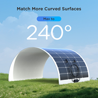 Panel Solar Monocristalino Flexible Callsun de 200W, Módulo Fotovoltaico ETFE con 25% de Eficiencia, Celda de 182mm para RV, Embarcaciones, Yates
