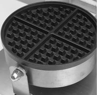 Gaufrier électrique double professionnel avec plaques antiadhésives en acier inoxydable, classe A écoénergétique, pour usage domestique et hôtelier