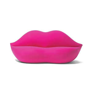 Sofá en forma de labios rojo rosa sofá en forma de beso sofá en forma de labios de terciopelo moderno al por mayor - Product Image 4
