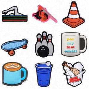 Breloques de chaussures de plage, thème dessin animé, Australie, Mexique, Puerto NETA, porte-bonheur, décoration de Noël pour <span class=keywords><strong>sandales</strong></span>, cadeaux de fête de Noël - Product Image 3