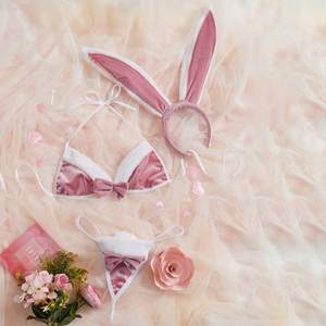 Costumes pour adultes <span class=keywords><strong>Miss</strong></span> Minest, sans entrejambe, sexy, <span class=keywords><strong>bunny</strong></span> girl, jeu de rôle, uniforme sexy, lingerie sexy pour femmes, ensemble de cosplay sexy pour Halloween - Product Image 1
