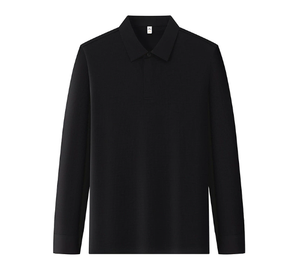 <span class=keywords><strong>Polo</strong></span> a Maniche Lunghe in Seta di Gelso con Logo Personalizzato Stampato per Primavera e Autunno - Product Image 2