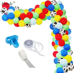 Набор воздушных шаров ST626, гирлянда из 100 воздушных шаров с принтом коровы, облаков, синих, красных, желтых, зеленых цветов, идеально подходит для историй игрушек, дней рождения
