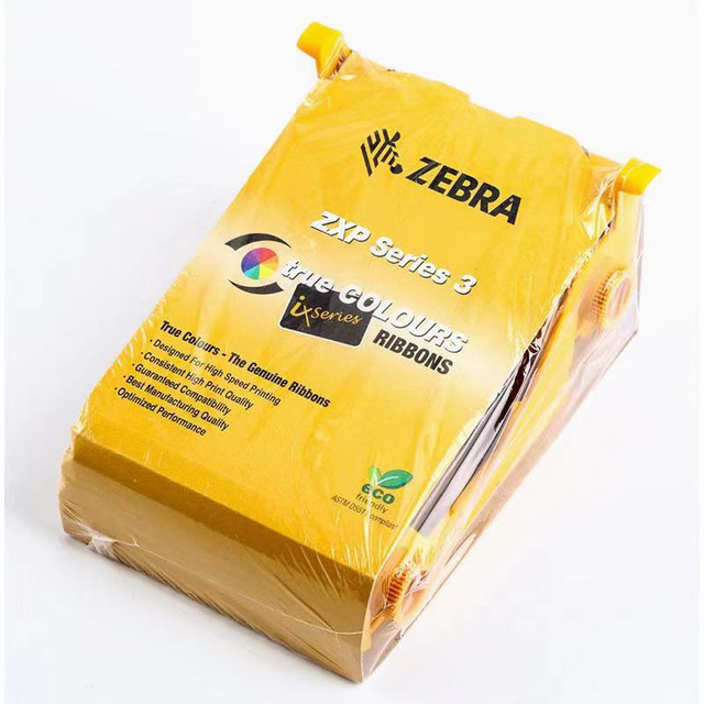 Original Zebra ZXP Series 3 Ribbon Cartridge Printing Consumables Black YMCKO Ribbon 800033-340CN/301CN for PVC Card Printer