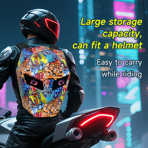 Casco LED Knight Night Rider con Pantalla Dinámica Impermeable, Control por Aplicación BT, Alimentado por Batería, con Texto/Animación GIF y Bolsa para el Casco - Product Image 5