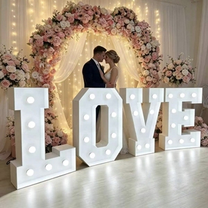 Lettere Luminose LED 4ft, Insegna Luminosa per Matrimoni, Decorazioni 'Marry <span class=keywords><strong>Me</strong></span>', Lettere d'Amore Illuminate, Alfabeto per Feste - Product Image 1
