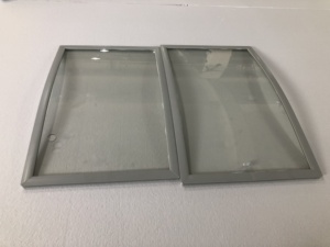 Porte coulissante en verre trempé incurvé transparent pour congélateur de magasin, armoire commerciale en îlot - Product Image 5