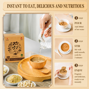 Porridge multigrains en poudre, céréales complètes, nutrition diététique, substitut de repas - Mélange de céréales instantané, graines de quinoa - Product Image 5
