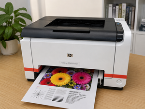 Imprimante laser couleur LaserJet Pro CP1025 reconditionnée à 90 %, imprimante sans fil, copieur, solution d'impression fiable pour le bureau - Product Image 1