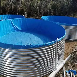 波形の収穫用スチールタンク井戸水国内貯蔵タンク抑制工業用亜鉛メッキ円筒形タンク