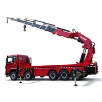 Grue à flèche pliante HOWO 60 tonnes, grue hydraulique montée sur camion