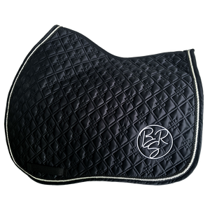 Fanfaree Dressage Saddle Pad Algodón Numnah con forro de tela Transpirable Absorbente de golpes Equipo de equitación - Product Image 5