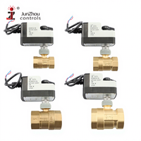 Vanne à boisseau sphérique électrique bidirectionnelle en laiton DN15 avec actionneur solénoïde à commande manuelle DC12V-24V AC110V-230V 0-10 bars OEM
