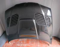 Capot moteur en fibre de carbone véritable brillant avec aération pour BMW Série 3 E46 M3 Coupé 1998-2006, kit de carrosserie avant de remplacement