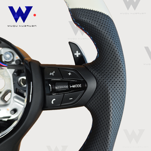 Volante deportivo de cuero perforado para <span class=keywords><strong>BMW</strong></span> 320 <span class=keywords><strong>525</strong></span> F10 F30 E90 F70 E71 F31 F32 X5 X6 F01 F07 F20 F11 F22 F25 M3 M4 M5 - Product Image 4