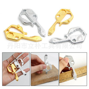 Li Pu 24 In 1 Multi <b>Tool</b> Keychain Zinc Alloy Portable Screwdriver Wrench Bottle Opener Ruler File DIY <b>Tools</b> - Product Image 1