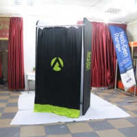 Rideaux en tissu pliables combinés, modernes, pour les magasins de détail intérieurs, les magasins de vêtements, les cabines d'essayage portables