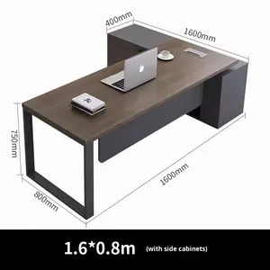 Muebles de Oficina Comerciales al por Mayor, Mesa de Oficina con Gran Espacio de Almacenamiento, Escritorio Moderno en Forma de L para Gerente, <span class=keywords><strong>Director</strong></span> o Jefe - Product Image 6