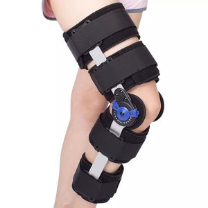 HKJD-rodillera ortopédica con bisagras para uso médico, rodillera ortopédica ajustable con bloqueo <span class=keywords><strong>de</strong></span> dial, gran oferta - Product Image 1