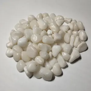 New Products White Marble High Polished Snow White Pebbles Stone