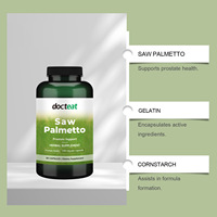 Docteat Capsules d'extrait de Palmier Nain Vitamines Supplément Herbal Acides Gras Croissance Capillaire Cheveux Sains Santé de la Prostate