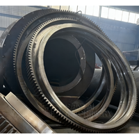 Engrenage annulaire robuste de grand diamètre pour sécheur rotatif industriel, pièce de transmission personnalisée