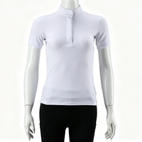 Chemise d'équitation estivale douce pour femme, avec maille perforée respirante à la taille, sous-vêtement d'équitation, vêtements d'équitation pour femme