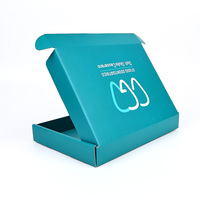 Boîte d'expédition auto-adhésive personnalisée avec gaufrage et doublure en éponge, emballage en carton ondulé écologique pour sérum et lotion de soin de la peau