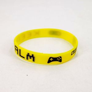Environmental Friendly Gaming Themed Silicone Screen Printed Wristband Videogame Logo <b>for</b> Gamer Esports Event <b>Gift</b> - Product Image 2