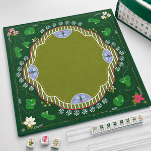 Tappetino Professionale per Mahjong Americano a Tema Golf con Regole Charleston - Tappetino Antiscivolo e Silenzioso per Protezione del Tavolo - Product Image 3