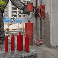 Foret à béton monobloc en acier haute résistance de qualité supérieure avec segment diamanté soudé au laser pour perçage humide