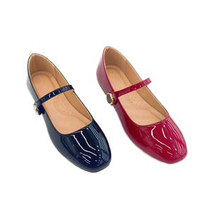 Compre Zapatos Planos de Ballet con Parte Superior de PU, Tendencia de Moda, Ligeros y Fáciles de Poner, para Primavera, Verano y Otoño - Product Image 2