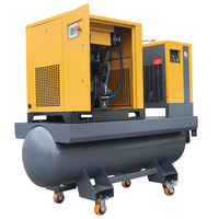 Compresseur à vis intégré modèle BPM-S à faible coût 7,5 CV 10 CV 15 CV 20 CV 30 CV pour machine 380 V 415 V triphasée 50 Hz avec roues