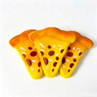 Jouet Squishy Géant Pizza 19cm en TPR, Rempli de Farine, en Forme d'Aliment, à Remontée Lente, Anti-Stress, Doux, Kawaii, Cadeau Sensoriel Amusant pour Enfants, Idéal pour Fêtes