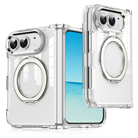 Coque pliable 2-en-1 pour iPhone Duo Fold, avec support magnétique rotatif, protection HD transparente en alliage – Vente chaude usine