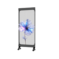 Affiche LED transparente holographique COB P3.91 P6.25 pour la publicité en détail