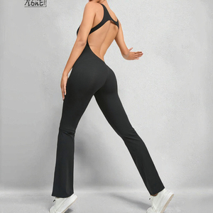 Combinaison de sport pour femme, tenue de sport intégrale, yoga, fitness, une pièce, spandex, body de sport, extensible dans quatre directions, respirant - Product Image 3