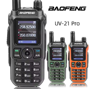 Baofeng Uv 21 Pro Walkie Talkie Multi Band Air Band Aviation Outdoor Use With Type C Charging And One <b>Button</b> Frequency Pairing - Product Image 4