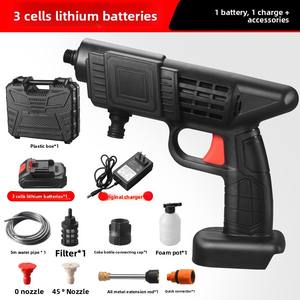 Draagbare draadloze autowasmachine met krachtige lithium-batterij, huishoudelijk hogedrukwassysteem voor oplaadbare hogedruksproeiers - Product Image 5