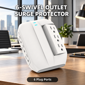 Private <strong>Label</strong> 6 Swivel Outlets Rotatable <strong>Plug</strong> Wall Socket 15A Supports Simultaneous Connection of Multiple Electronic Devices - Product Image 3